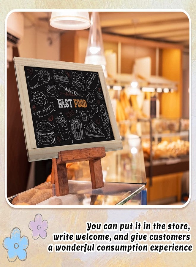 Harloon 12 Pcs 10.5" x 8.5" Framed Chalkboard Bulk Double Sided Wood Tabletop Small Chalkboard Signs Mini Blackboard Classroom School Supplies for Party Home Office Craft Birthday Wall Menu Food - Image 5